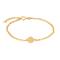 8ct. gold bracelet w/four-leaf clover 