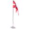 Chrome-plated flagpole 38,5 cm