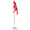 Chrome flagpole 38,5 cm with baptism pedestal