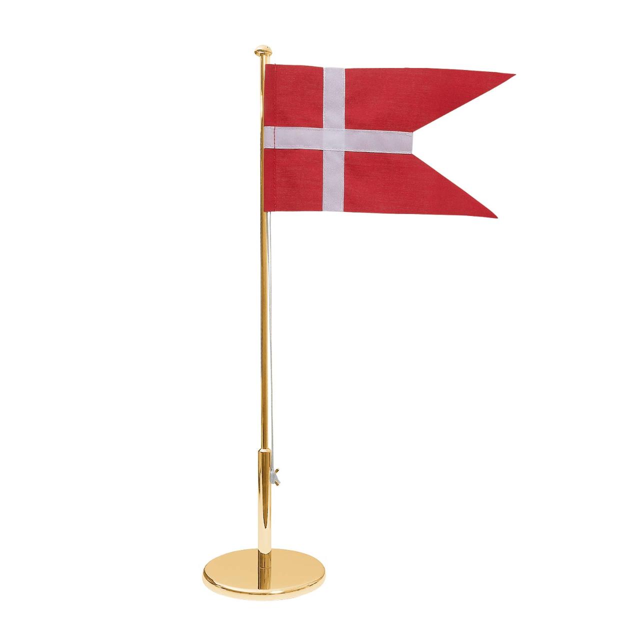 Goldplated flagpole 40cm