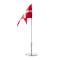 Chromeplated flagpole 30cm