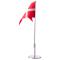 Chromeplated flagpole 40cm w/ motives