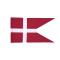 Danish flag Dannebrog for 40 cm 10,5x18,5 cm