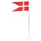 Flagpole silverplated cross base stand 35 cm