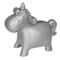 Pewter plated money bank unicorn
