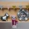 Pewter plated money bank unicorn