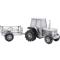Tractor with wagon Pewter plated Money Bank