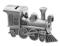 Locomotive Pewter plated Money Bank