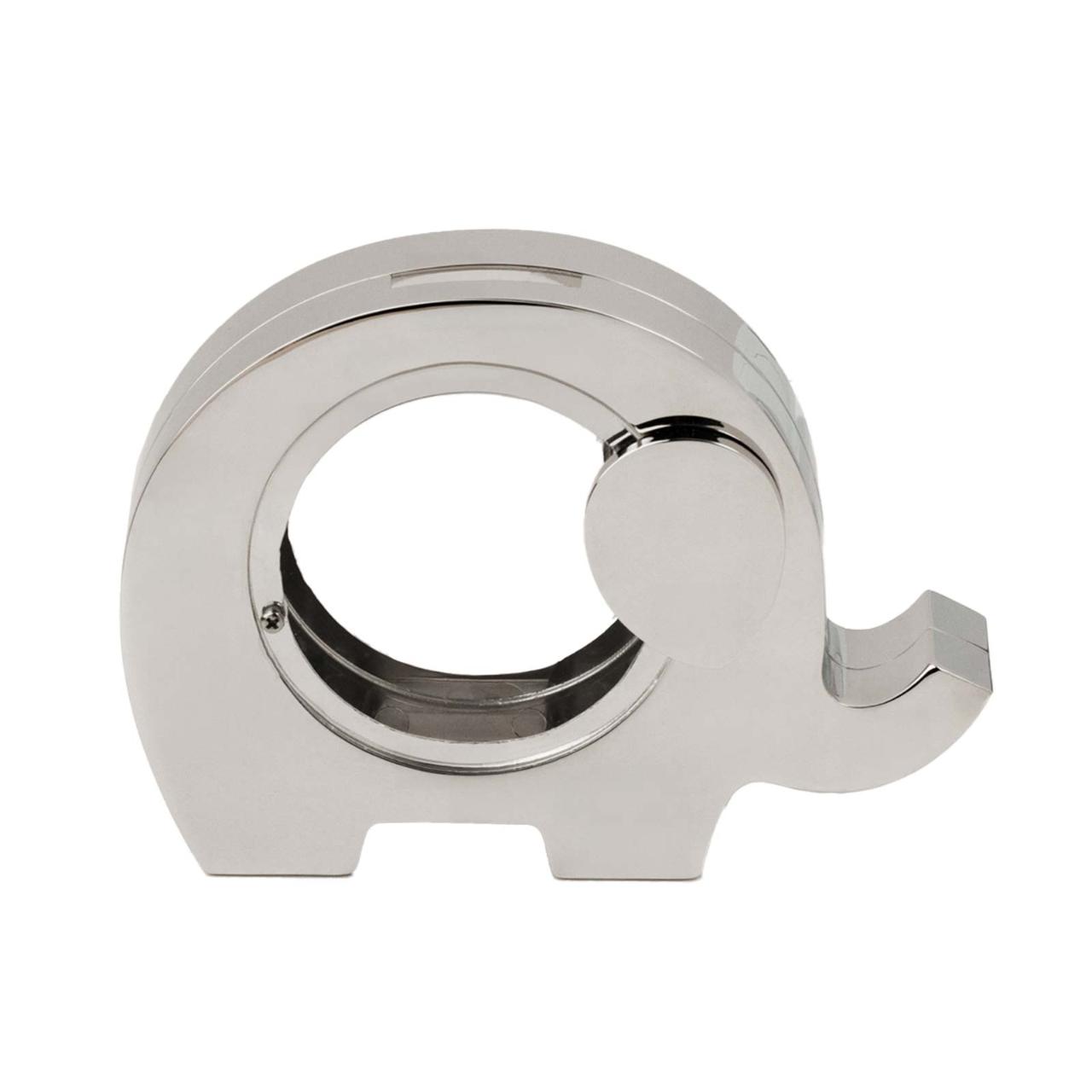 Elephant Chromeplated Money Bank