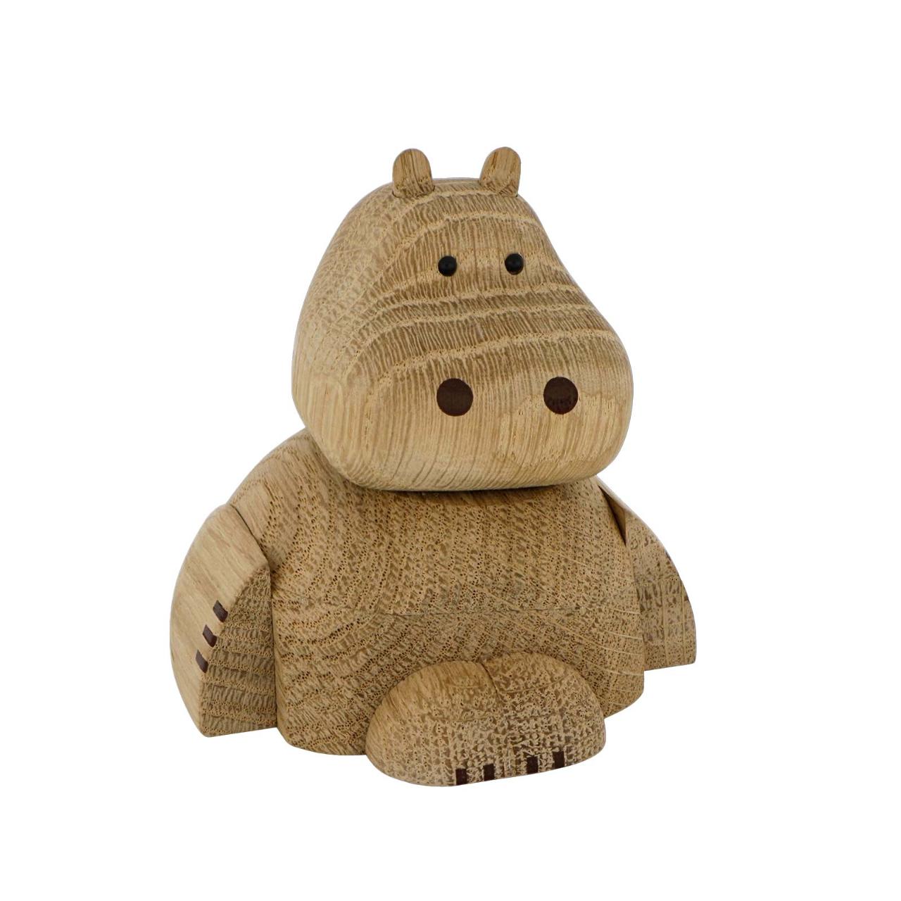 Wooden figure, Hippopotamus 8cm