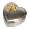 Heart 12x12 with gold-plated rosette pewter plated