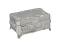 Box with antique rose decoration chromeplated Jewe