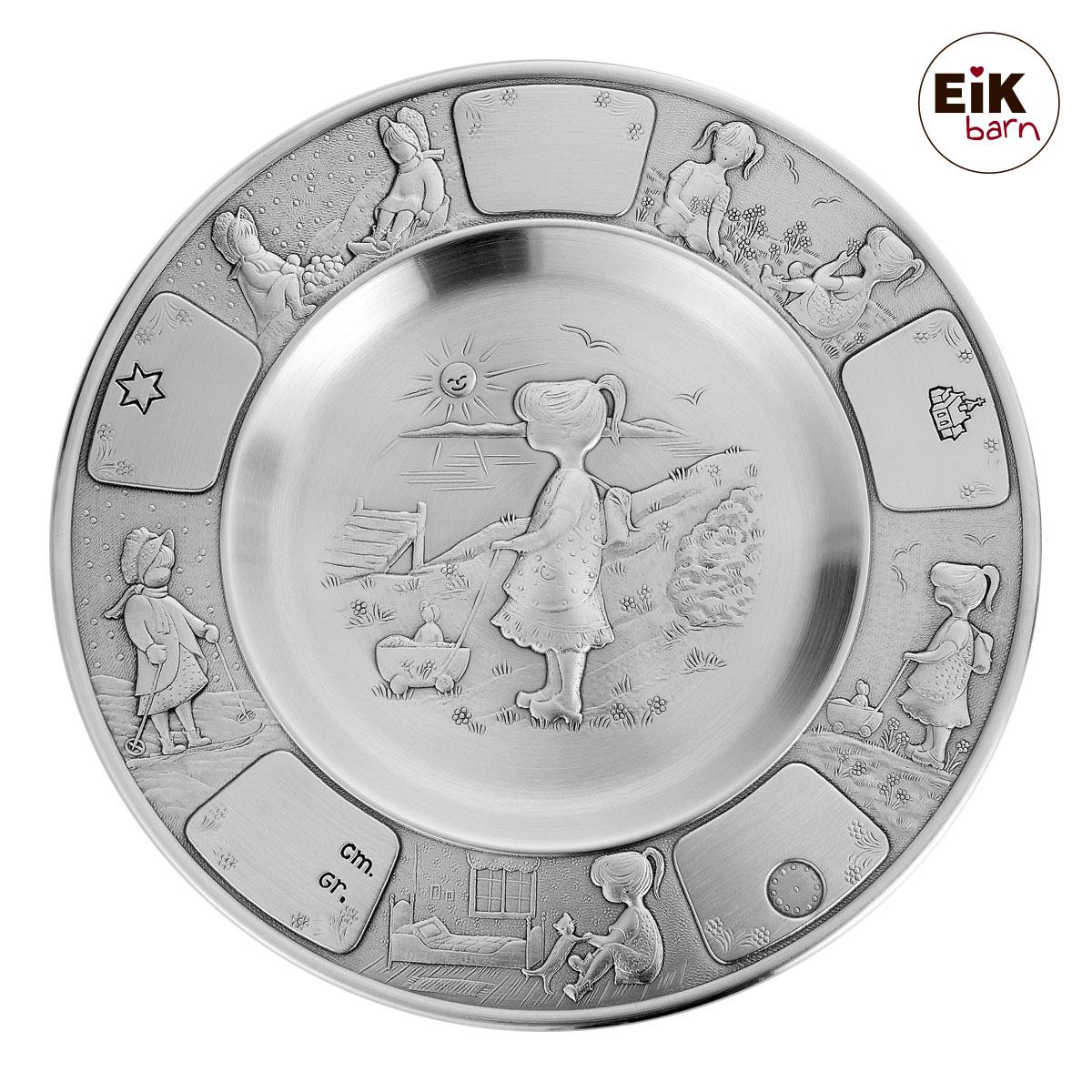 Plate in pewter