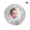Round photoframe in pewter, Ø13,5cm