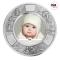 Round photoframe in pewter Ø18cm