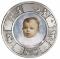 Round photoframe in pewter Ø18cm