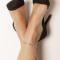 Rhodium-pl silver ankle chain SUMMER52 23+4cm 