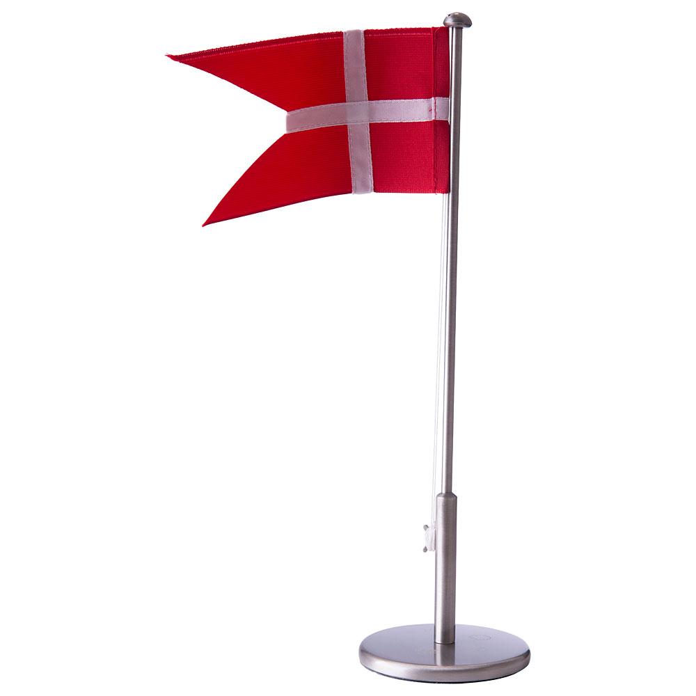 Tin-plated flagpole 30 cm blank pedestal
