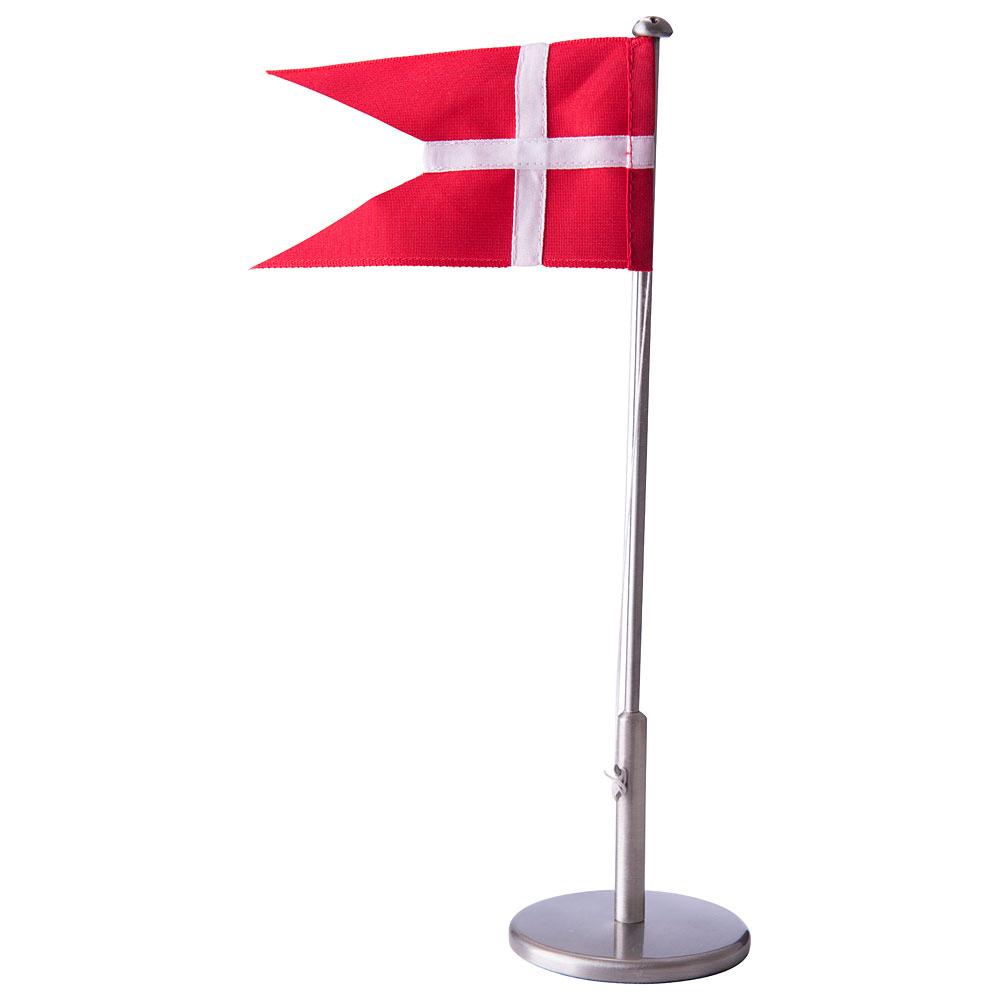 Tin-plated flagpole 40 cm blank foot