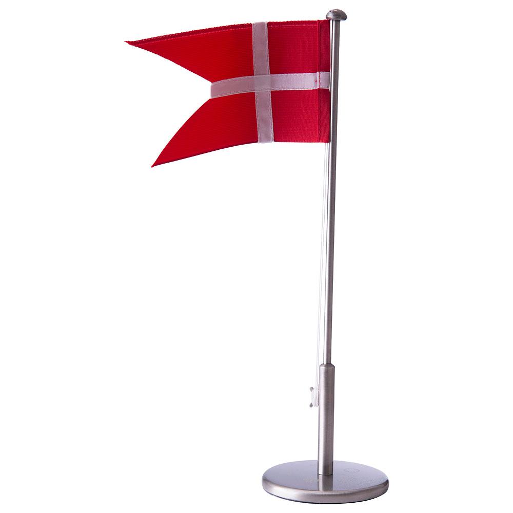 Tin-plated flagpole 30 cm with baptism pedestal