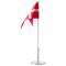 Chromeplated flagpole 40cm