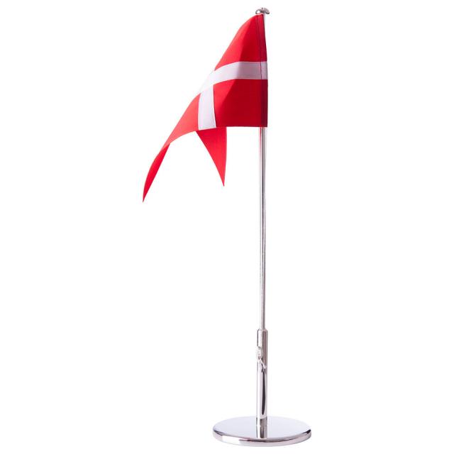 Chromeplated flagpole 40cm