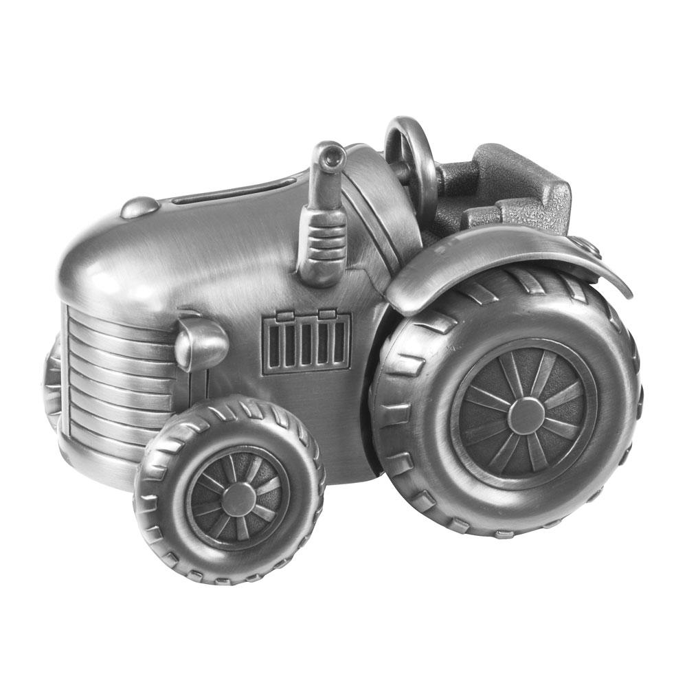Tractor Pewter plated Money Bank
