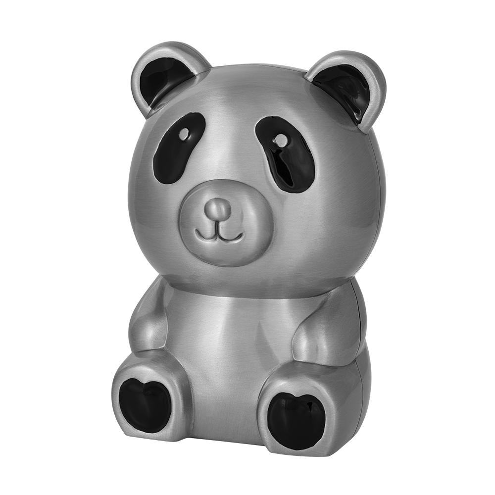 Moneybank Panda pewter plated
