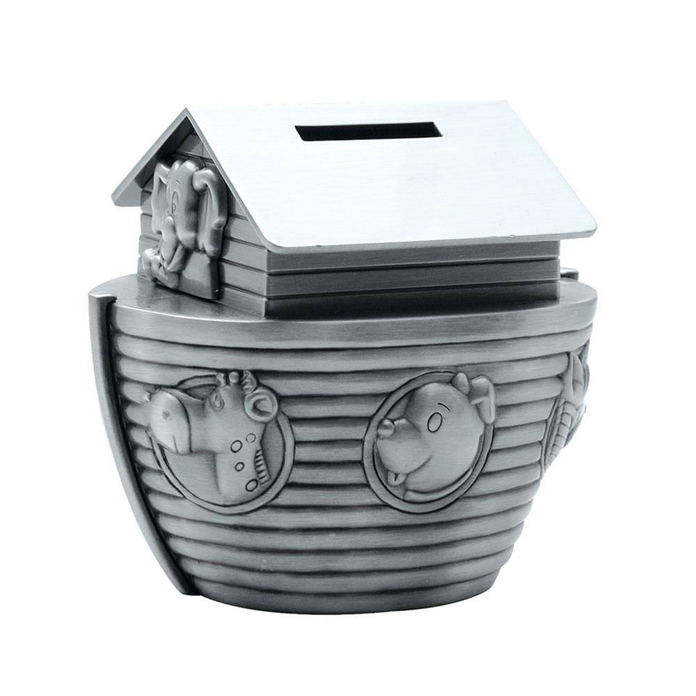 Noah's arc Pewter plated Money Bank