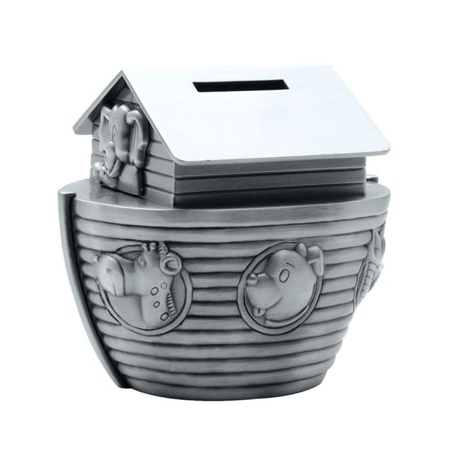 Noah's arc Pewter plated Money Bank