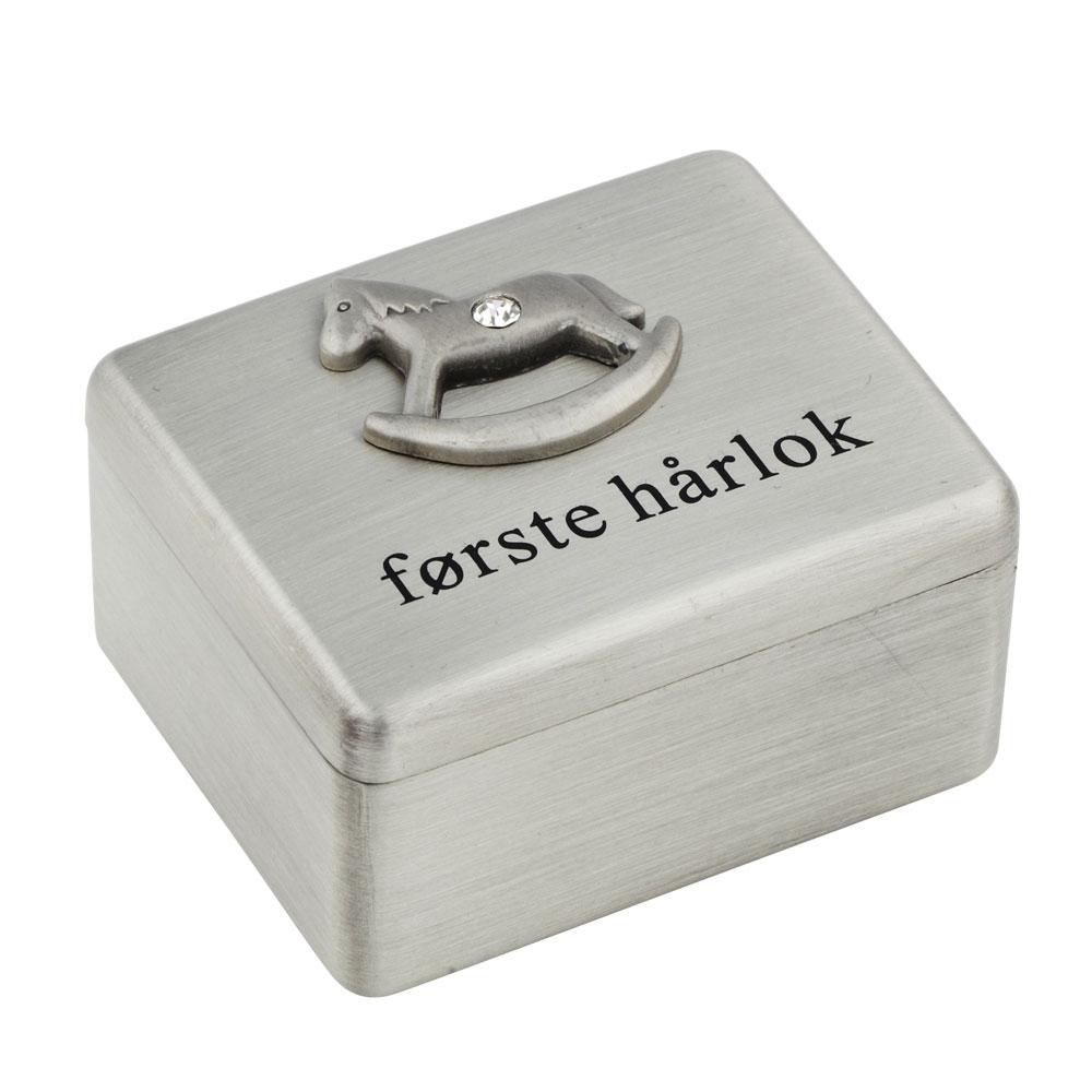 Silver-plated box My first lock Bambino