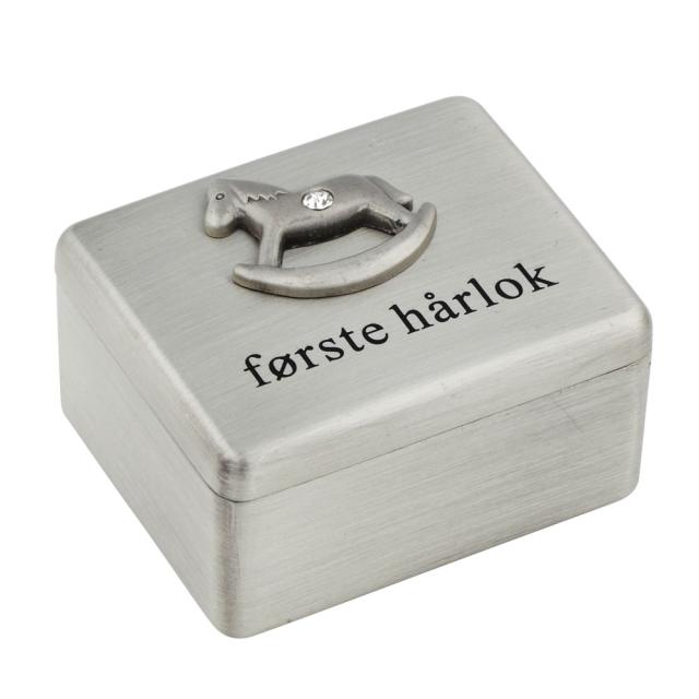 Silver-plated box My first lock Bambino