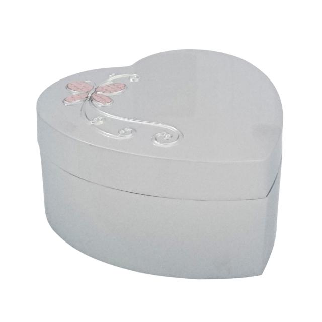 Jewellery box - with music - chromeplated