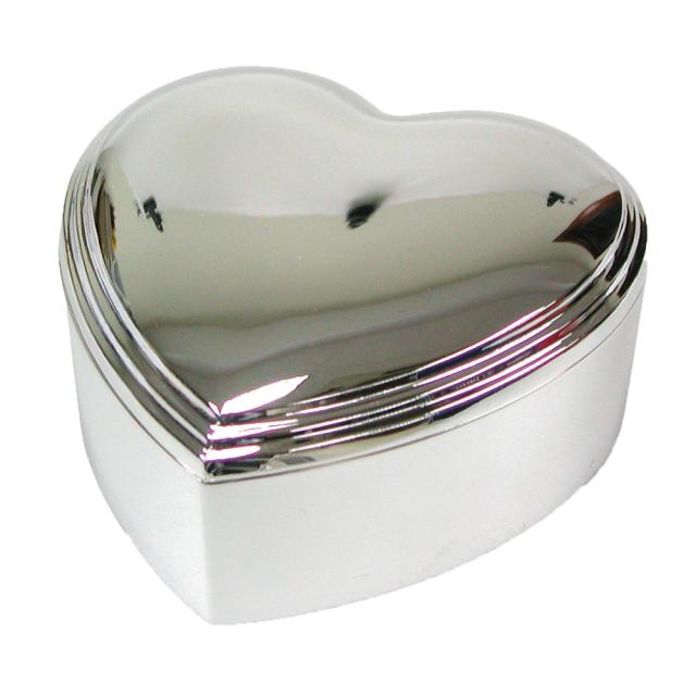 Heart 12x12 Chromeplated Jewel box