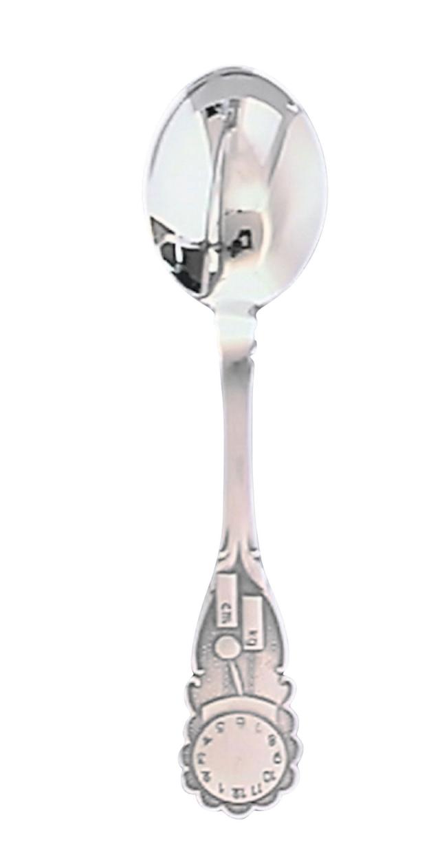 Spoon - clock, oxidized silver 830