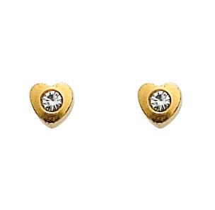 Hart Crystal, 4 mm Goldplated 