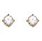 Crystal, 5 mm Goldplated 