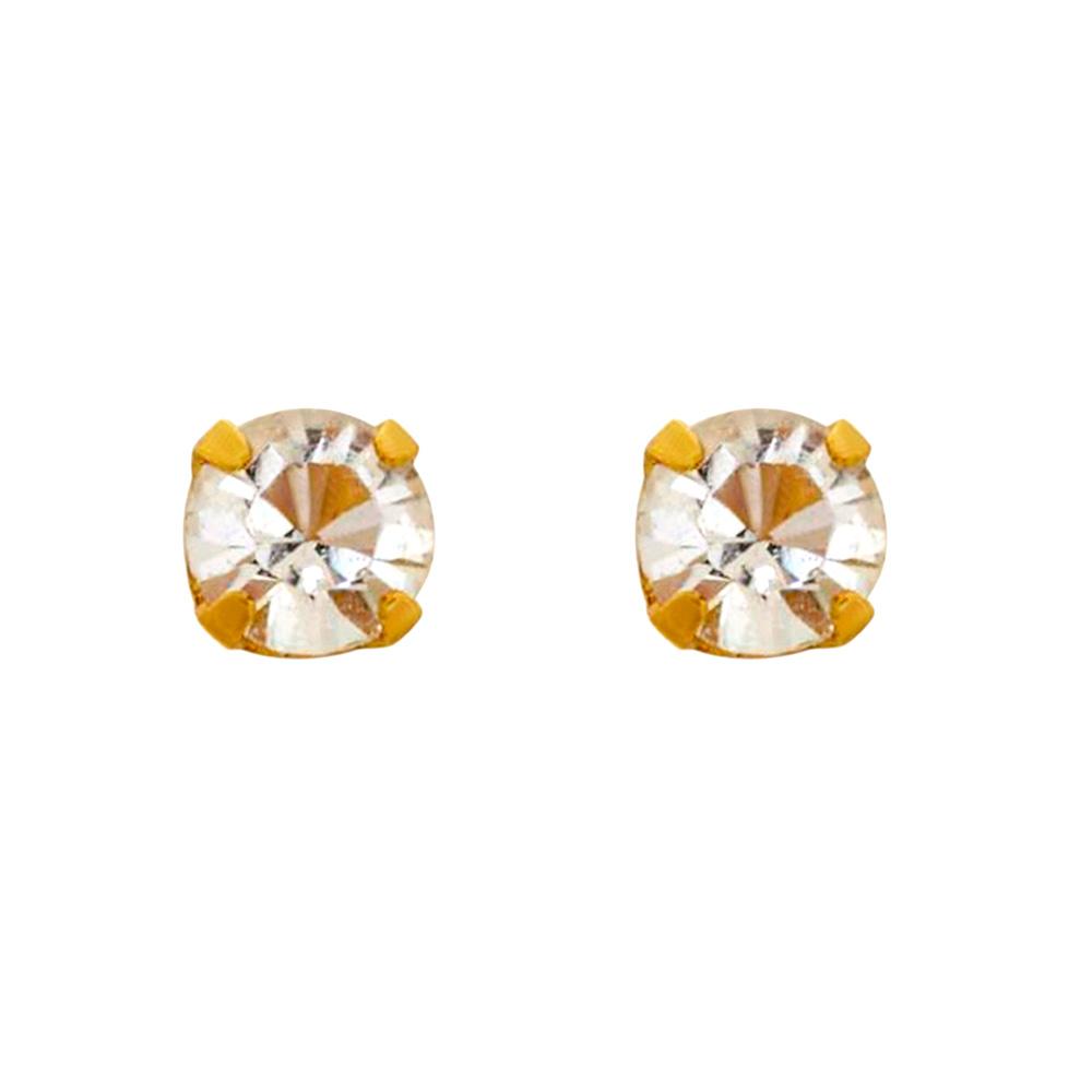 Crystal, 3 mm Goldplated 