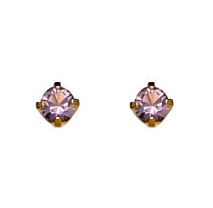 Alexandrit, 3 mm Goldplated 