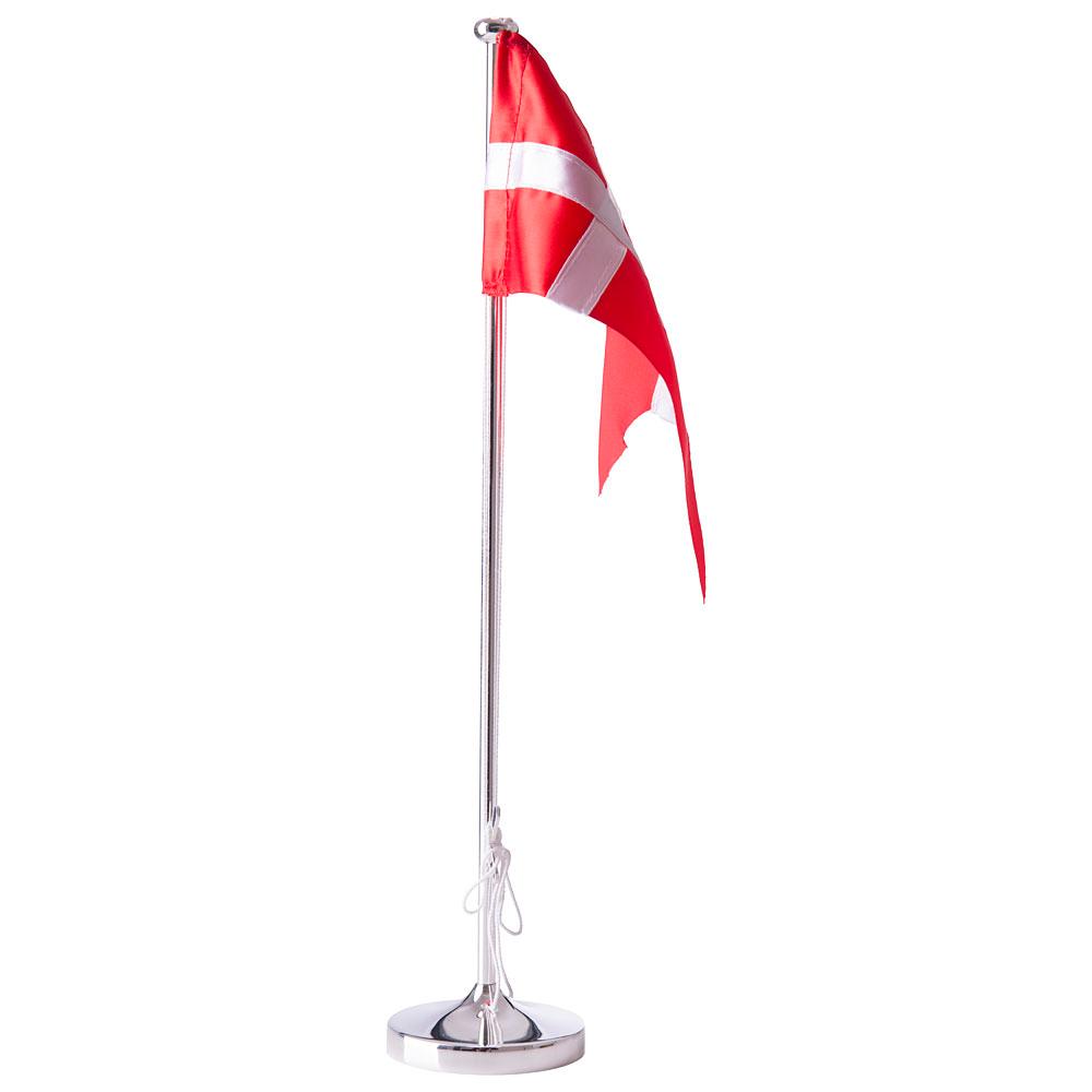 Chrome-plated flagpole 38,5 cm