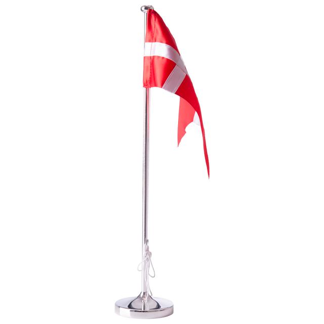 Chrome-plated flagpole 38,5 cm