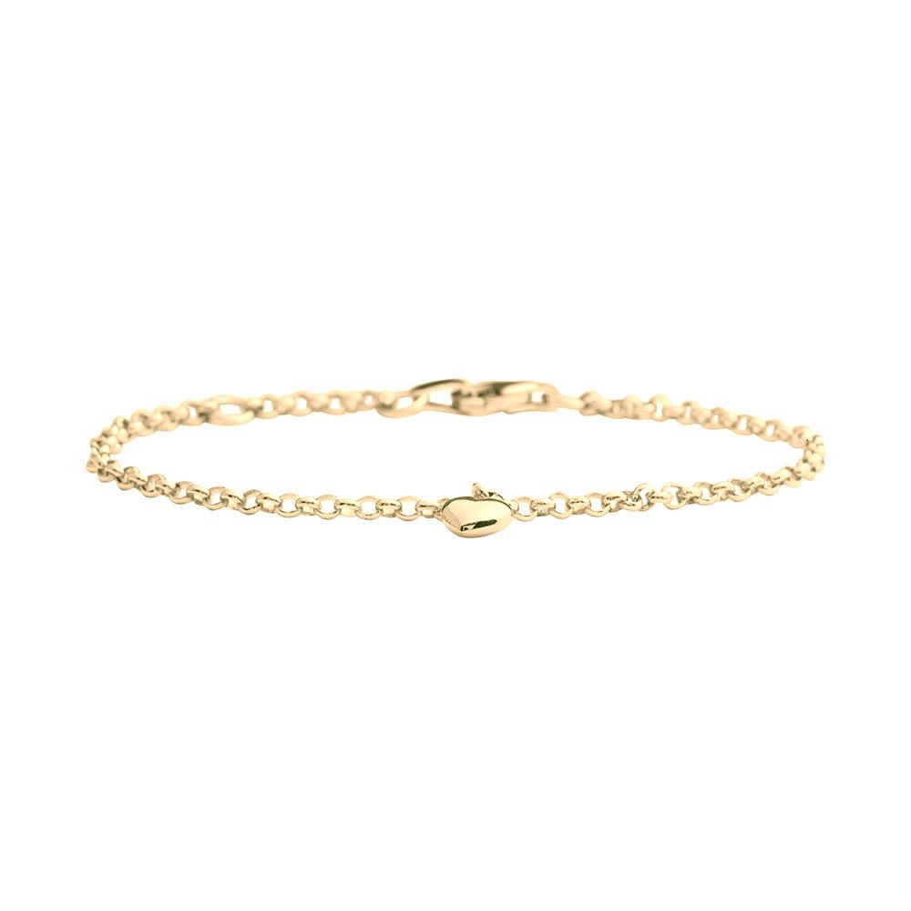 8ct. Bracelet w/1 heart 