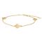 8ct. gold bracelet w/3 hearts 