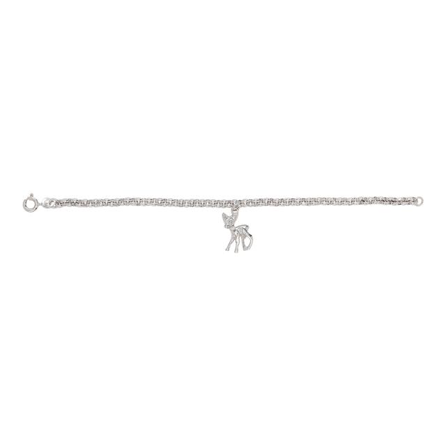 Siersbøl rhod. silver bracelet  bambi 15cm