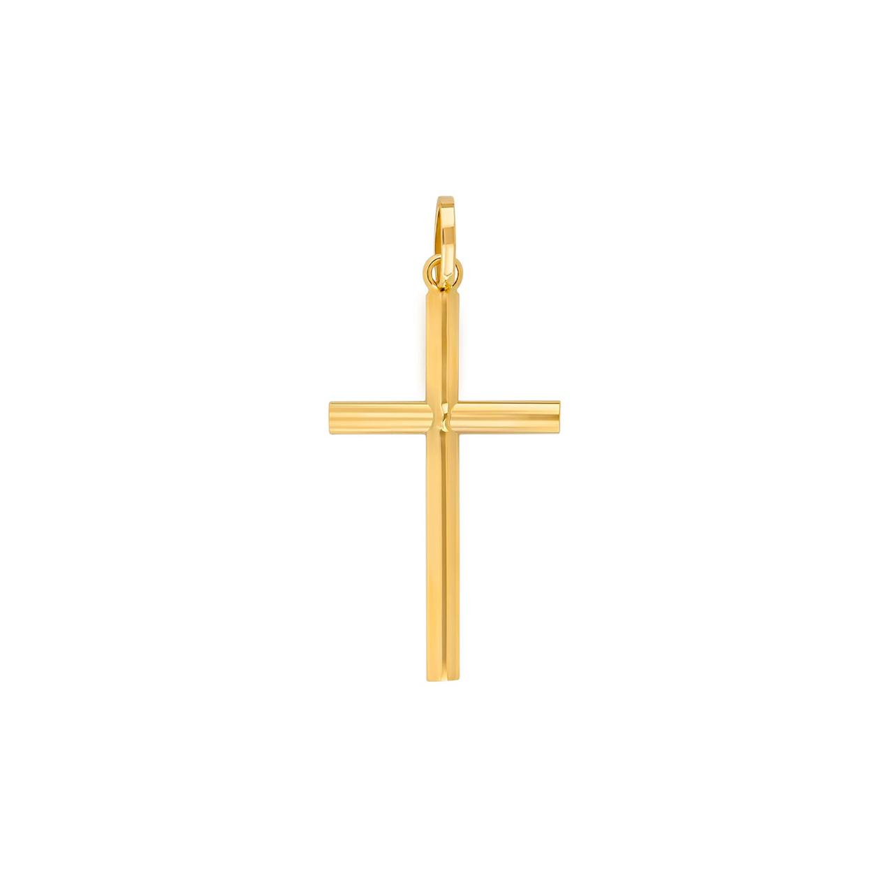 8ct. gold cross 23mm 