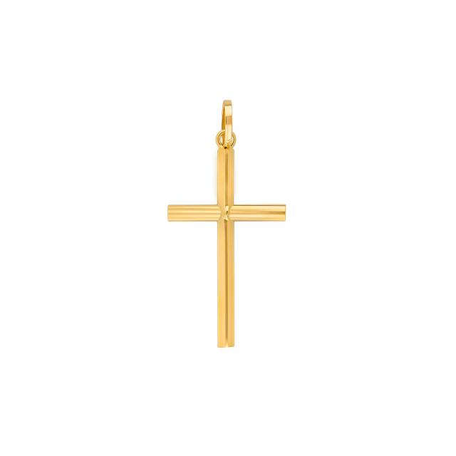 8ct. gold cross 23mm 