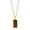 SON chain steel IP gold with yellow tiger eye