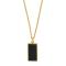 SON chain steel IP gold with black agate 