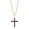 SON chain steel IP gold cross with carbon