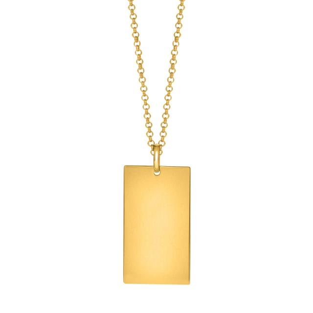 SON chain steel IP gold with plate